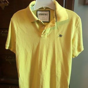 Mens Yellow Aeropostale Polo